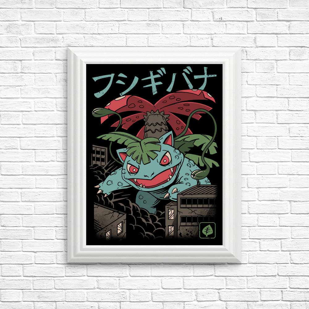 Unique Grass Kaiju Themed Posters and Prints