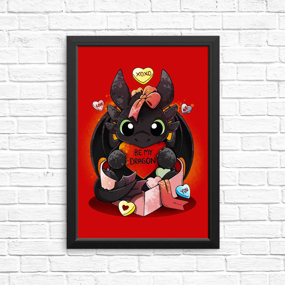 Stunning 'Be My Dragon' High - Quality Posters & Prints