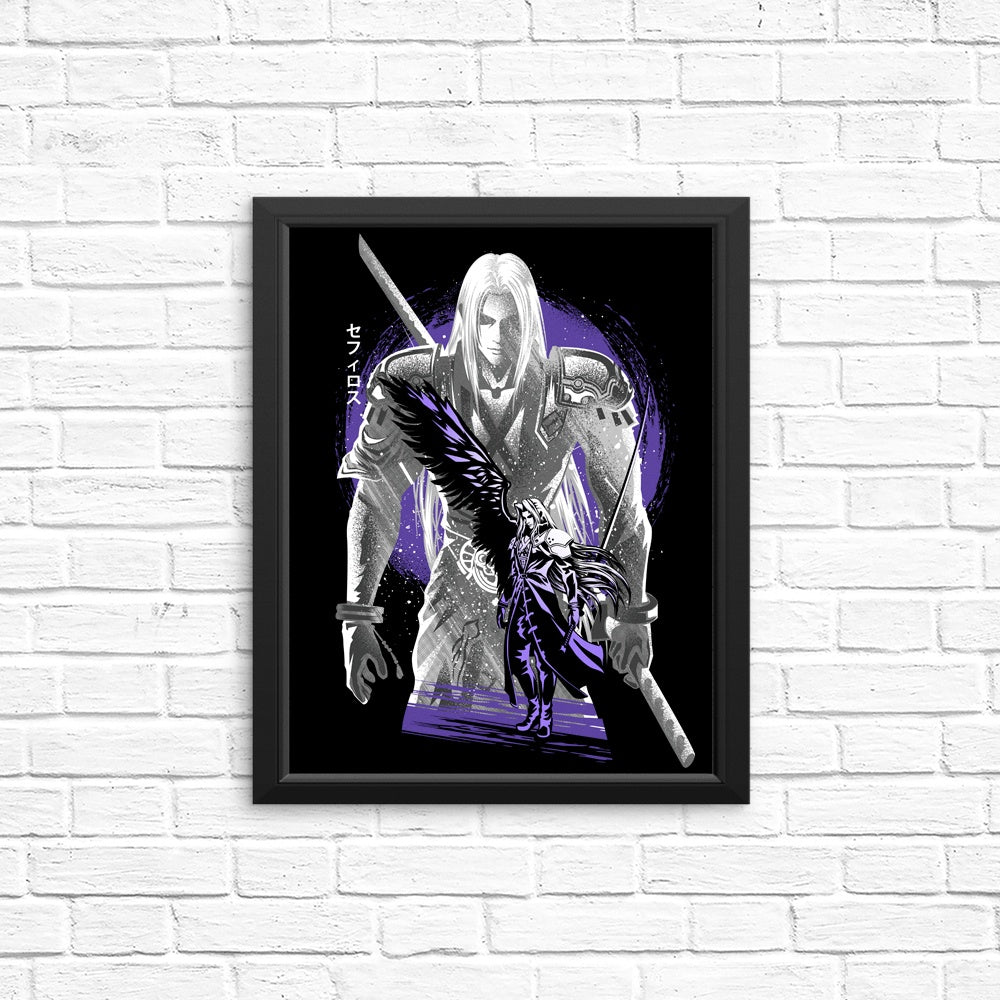 One Winged Silhouette Art Posters and Prints