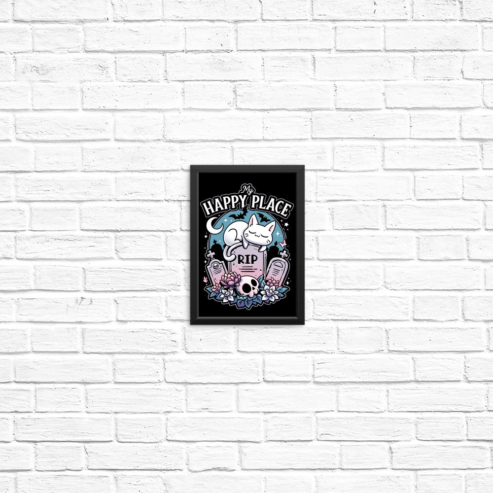 Cemetery Cat Nap Wall Posters and Art Prints