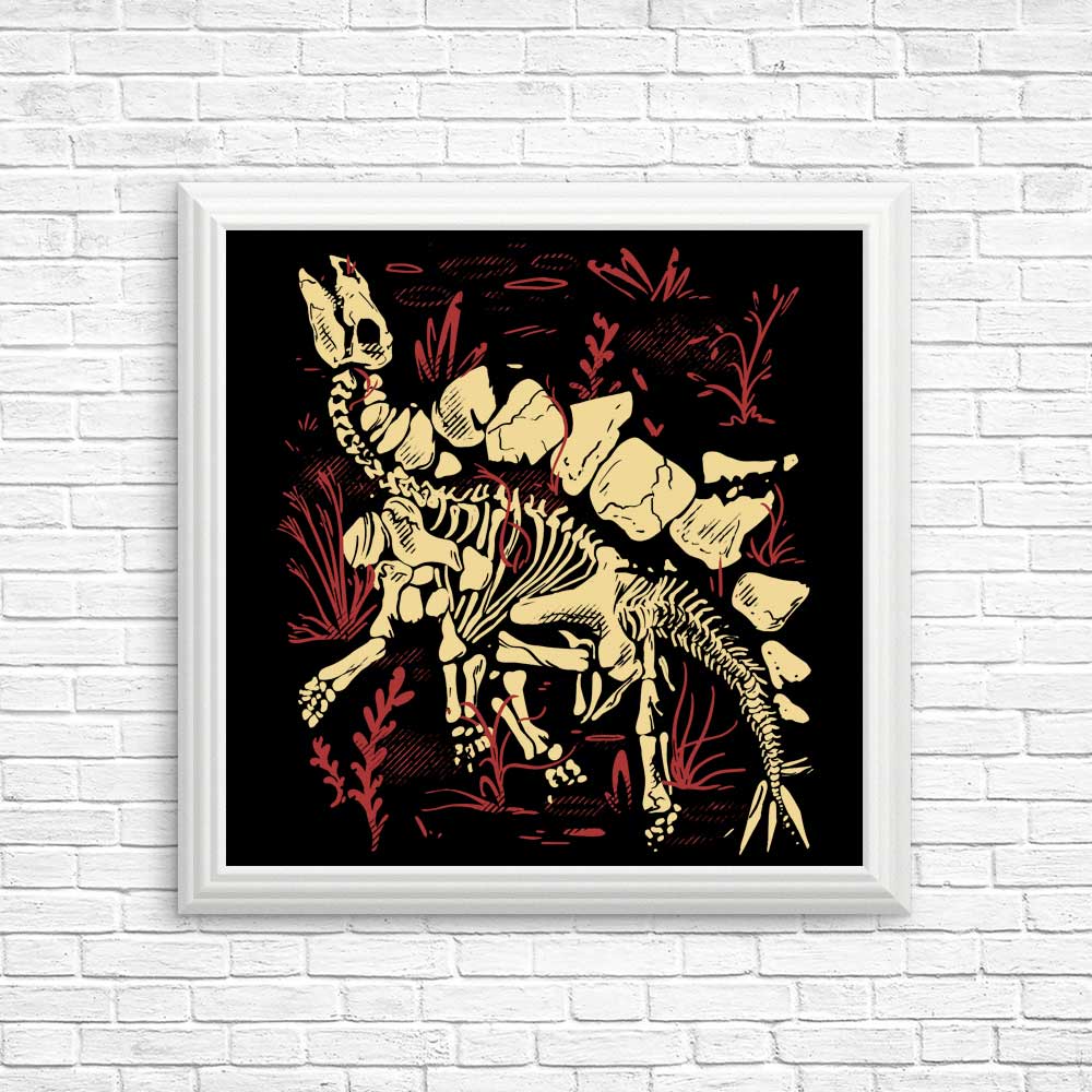 High - quality Stegosaurus Fossil Posters and Prints by Fitas Artwork