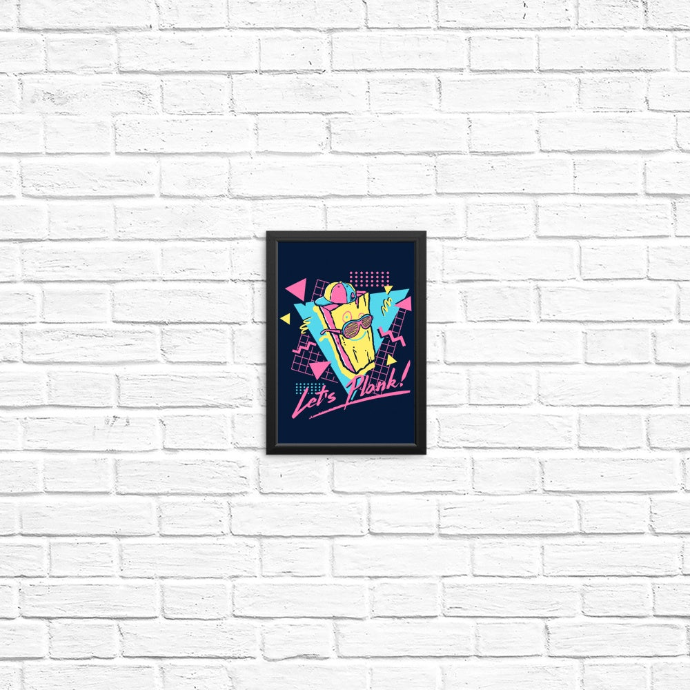 Let's Plank - Wall Decor Posters and Prints for Home