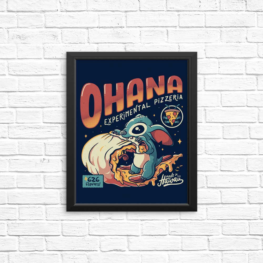 Ohana Pizzeria Decorative Posters and Prints for Wall Art