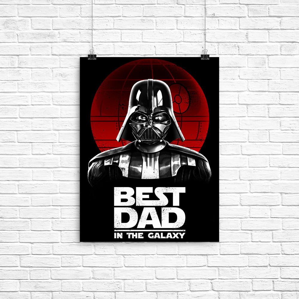 Galaxy's Finest Dad Poster - A Perfect Wall Decor