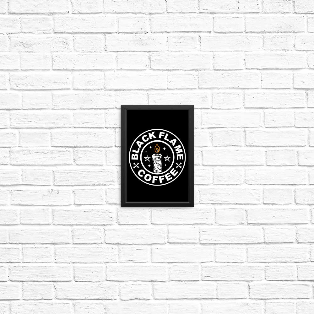 Black Flame Coffee-themed Posters and Prints for Wall Decor