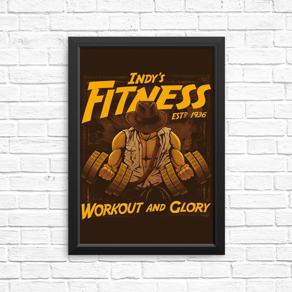 Workout and Glory Fitness Posters and Prints for Home Gym Decor