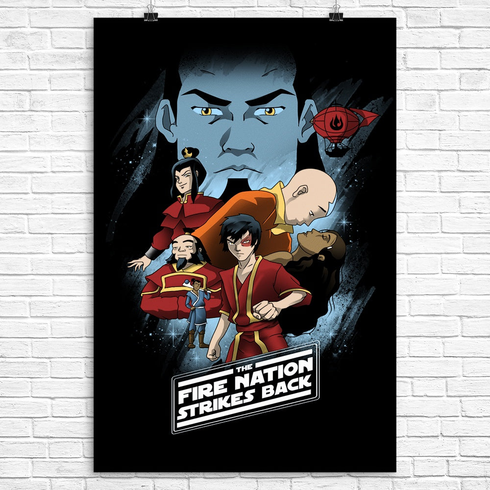 High - Quality Fire Nation Strikes Back Poster by XENOS