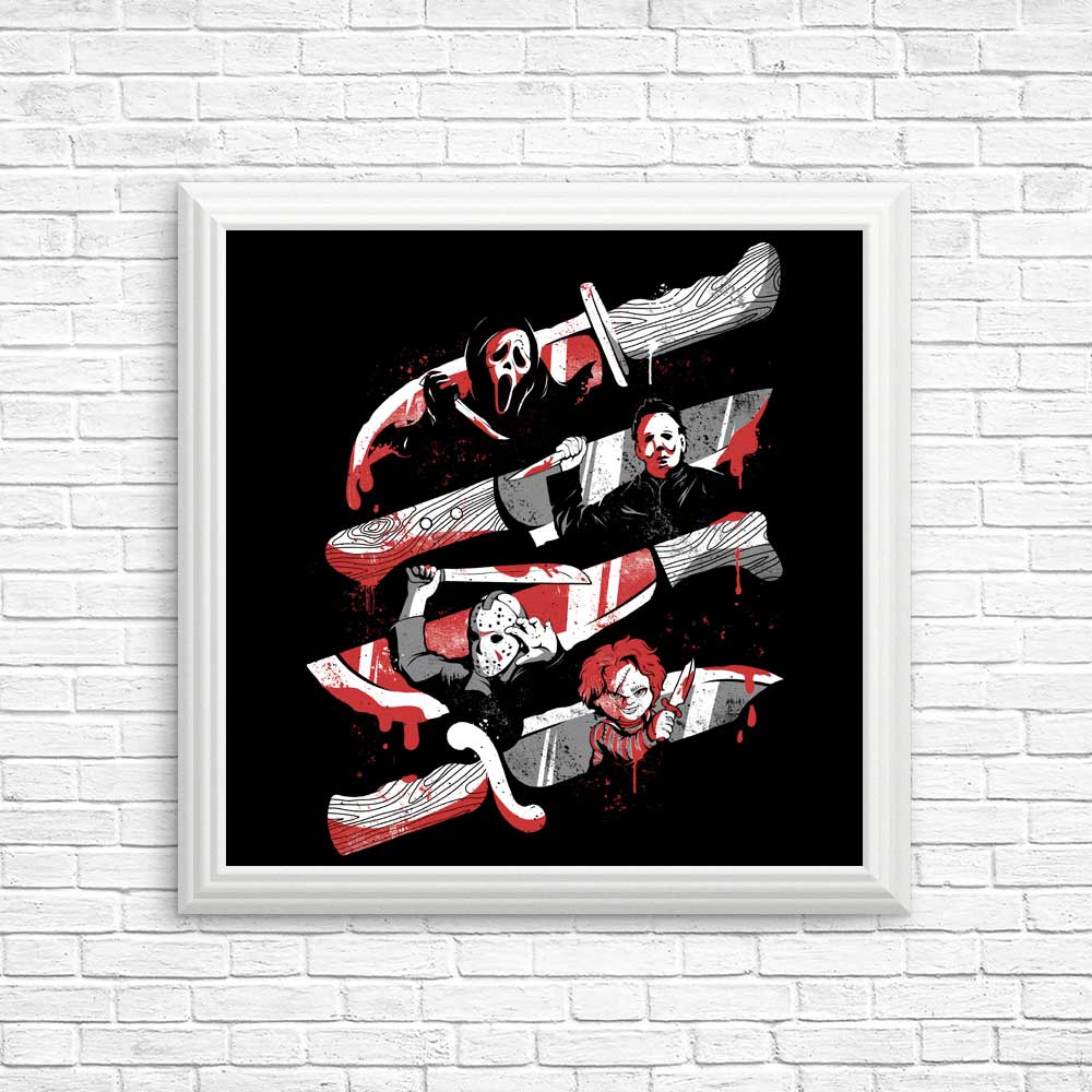 Striking Knife Killers Posters and Prints by Edu.ely