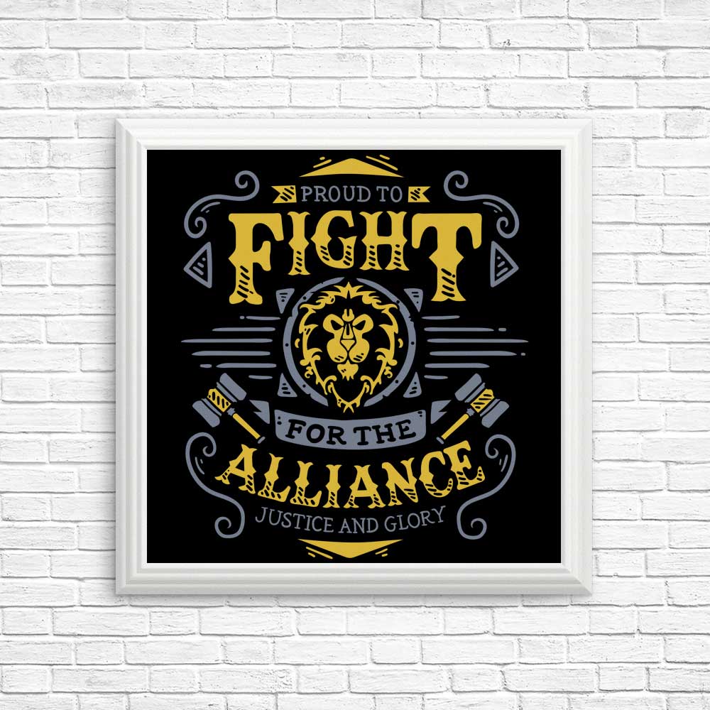 Alliance-themed High-quality Posters & Prints by Typhoonic Art