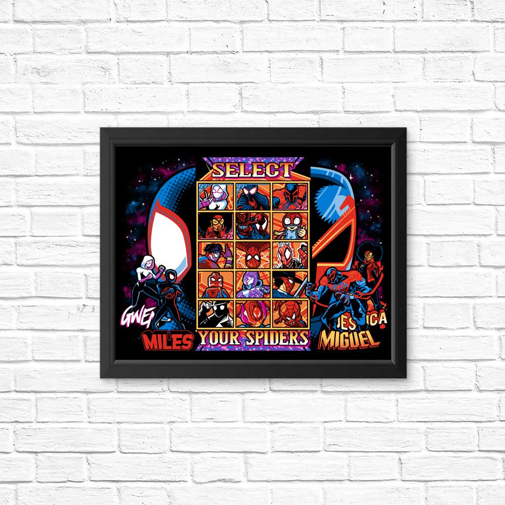 Clash of Spiders Wall Posters and Art Prints