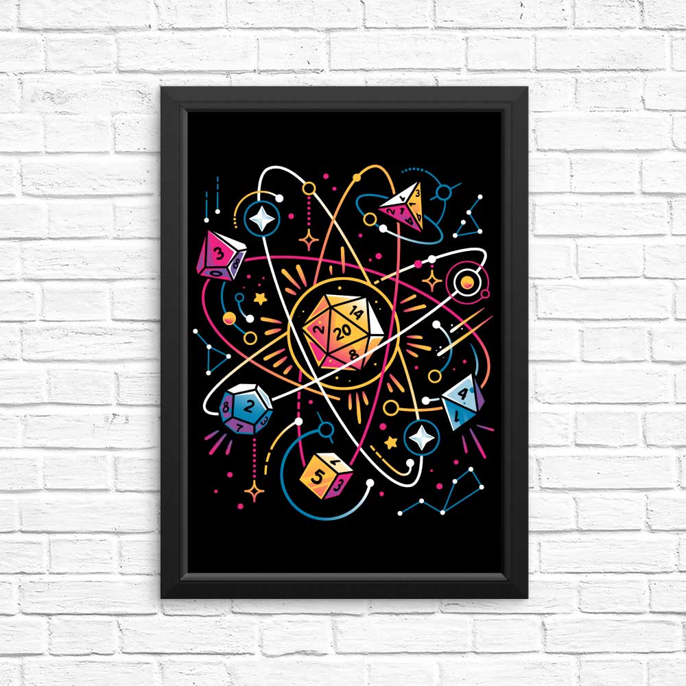 Orbital Atomic Dice Posters and Wall Prints for Decor