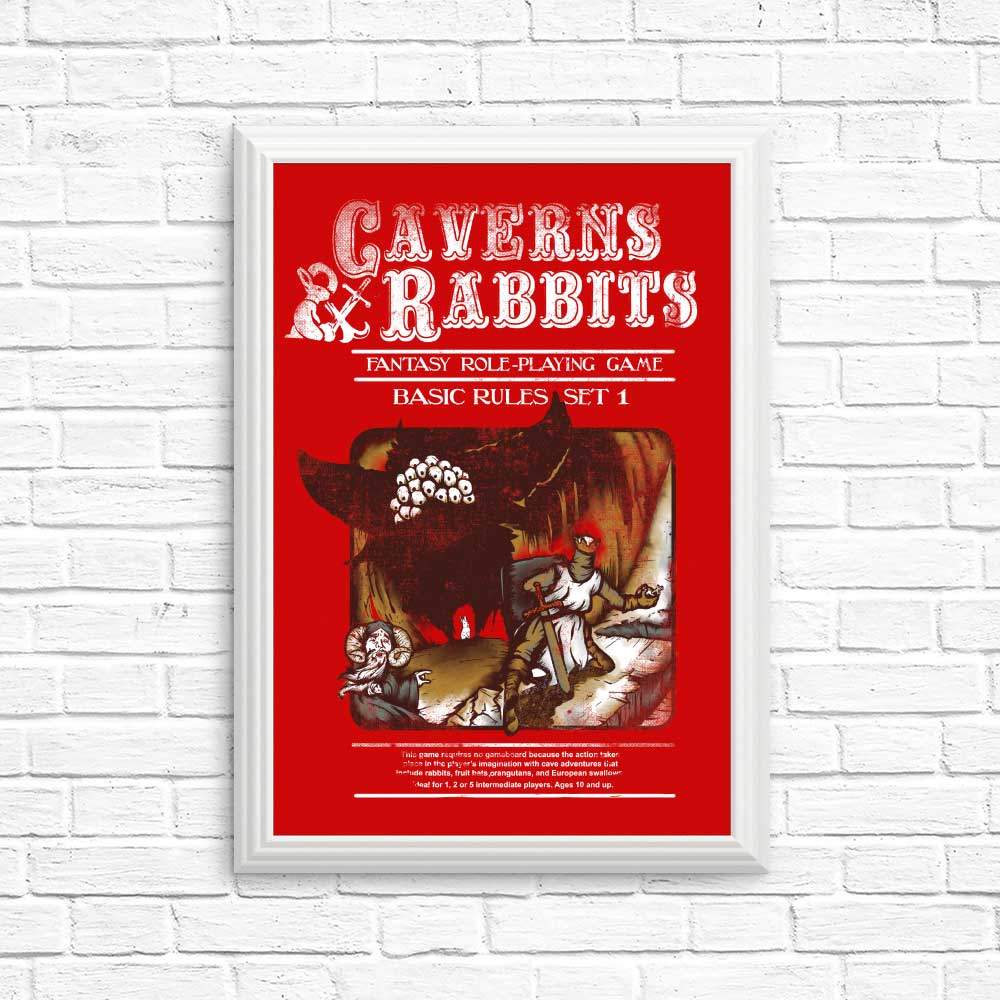High - Quality 'Caverns and Rabbits' Posters & Prints