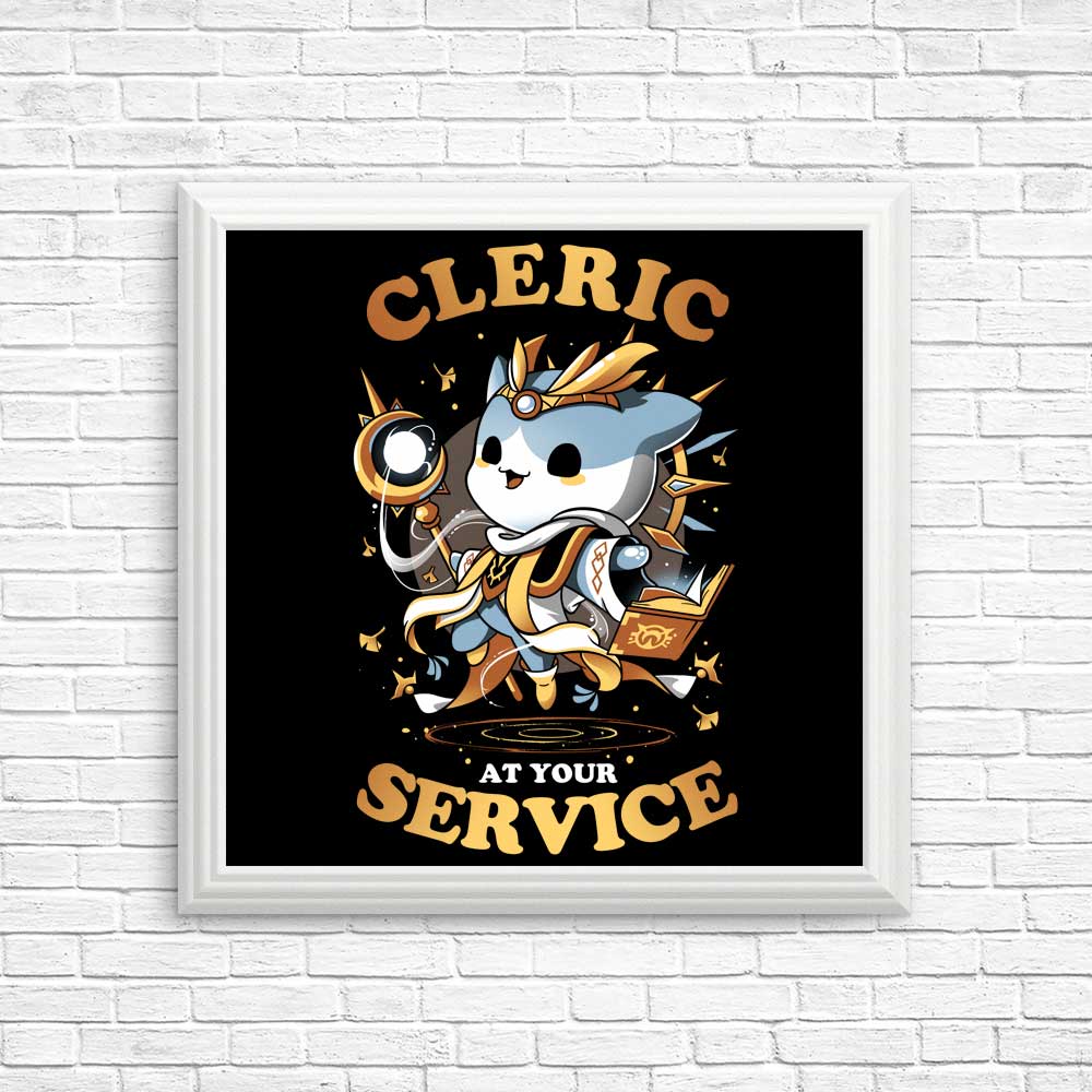 High - Quality 'Cleric at Your Service' Posters & Prints