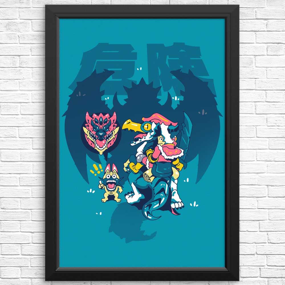 Vibrant 'Danger is Coming' High - Quality Posters & Prints