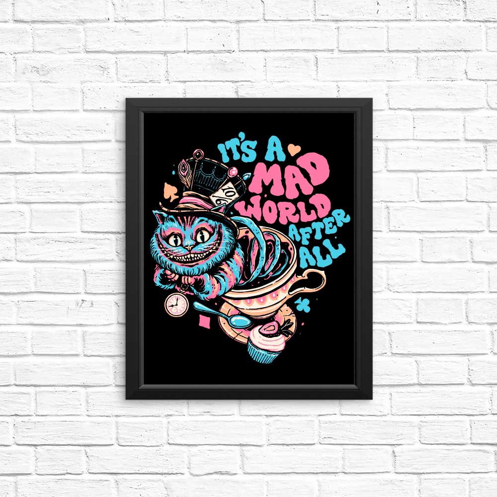 Unique Mad World Cat Art Posters and Prints for Decor