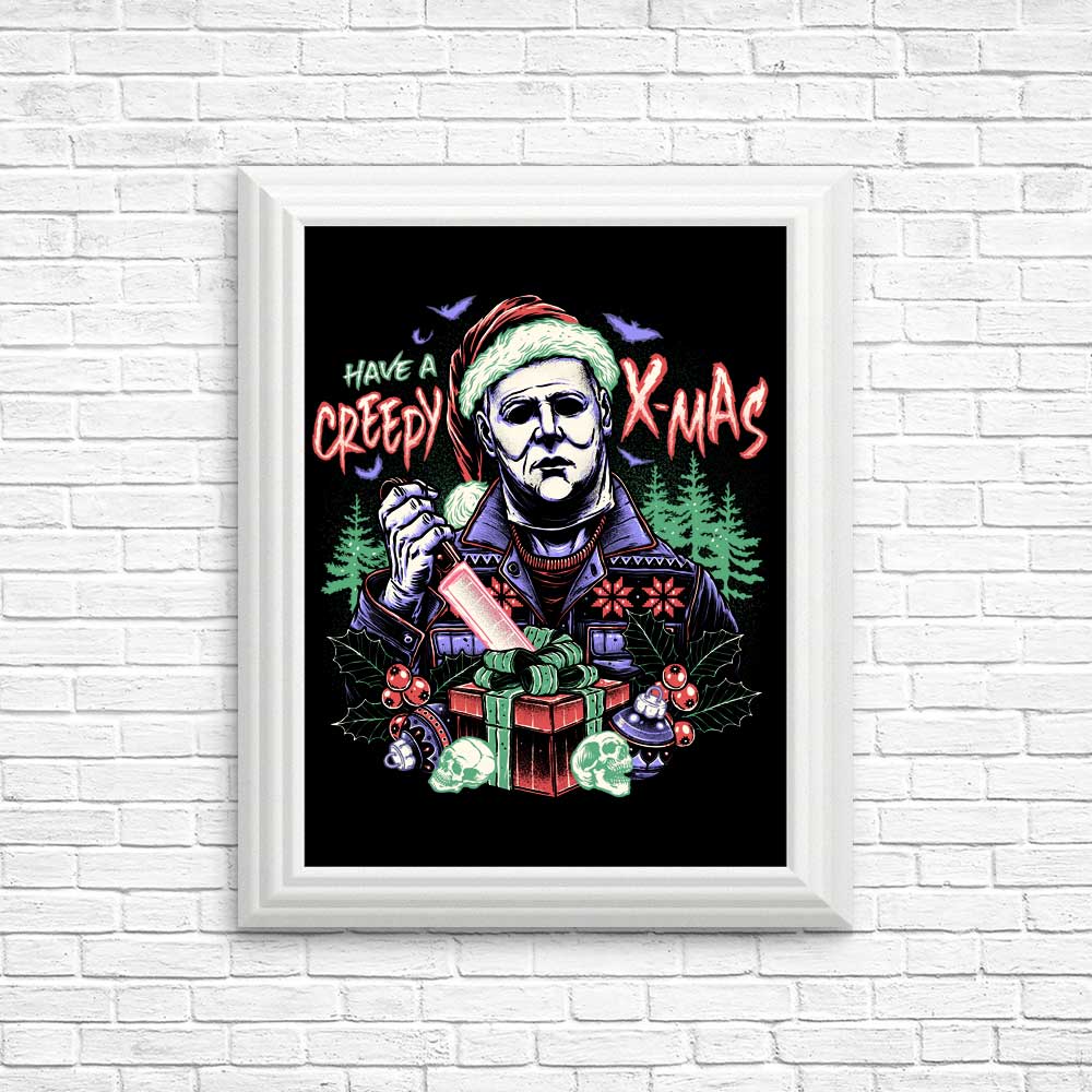 Spooky Christmas Posters and Prints for a Creepy Holiday Vibe