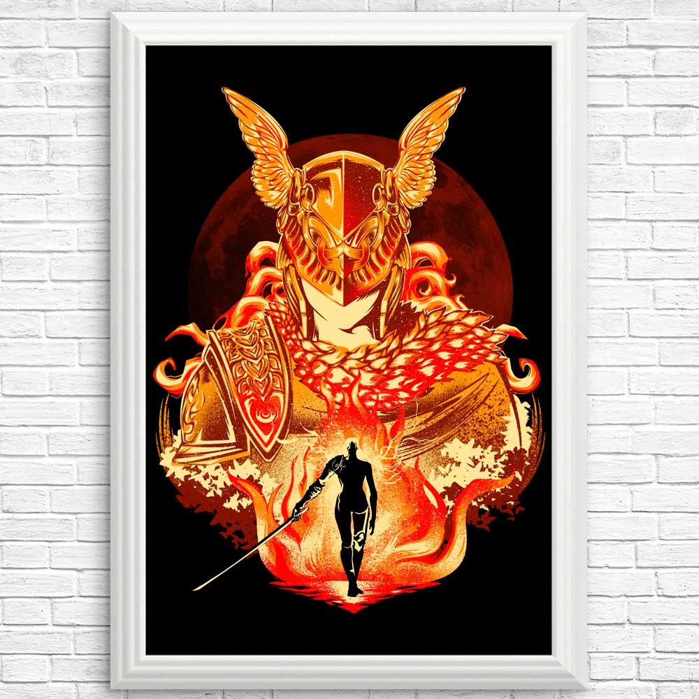 Vibrant Scarlet Aeonia Posters and Prints by Hypertwenty