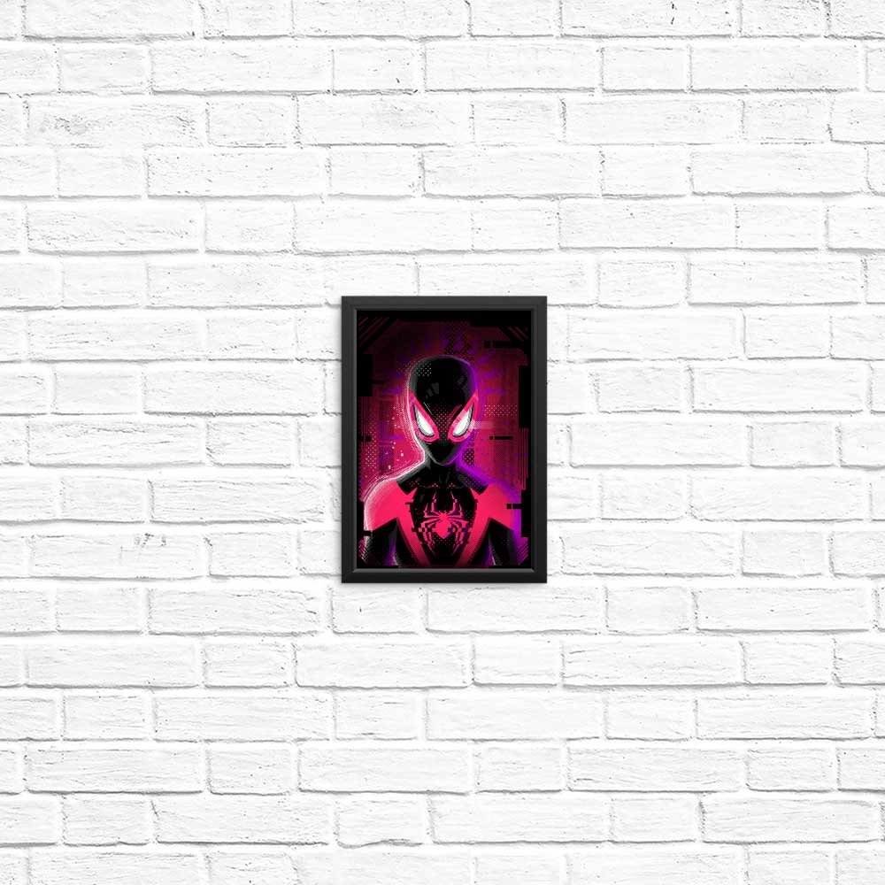 Glitched Morales Artistic Posters and Prints