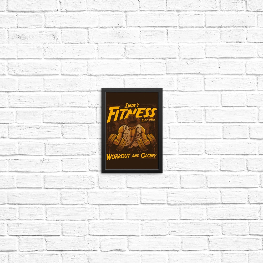 Workout and Glory Fitness Posters and Prints for Home Gym Decor