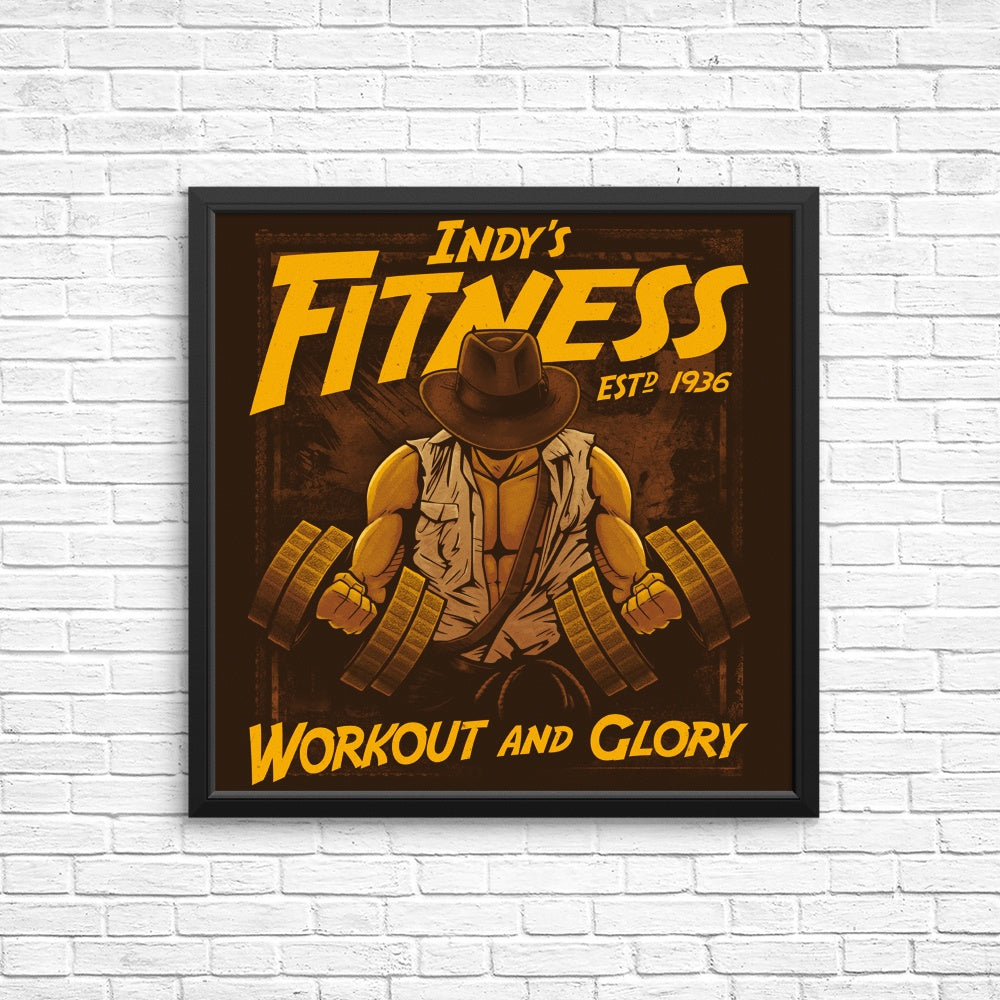 Workout and Glory Fitness Posters and Prints for Home Gym Decor