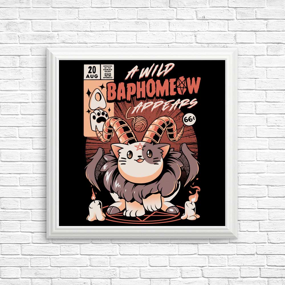 Baphomeow High - Quality Art Posters & Prints by Ilustrata