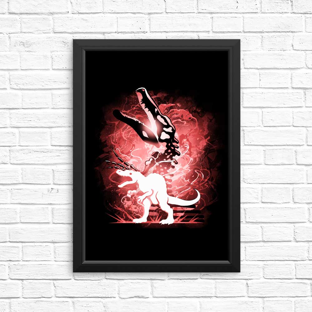 Spinosaurus Silhouette Wall Art - High - Quality Posters & Prints