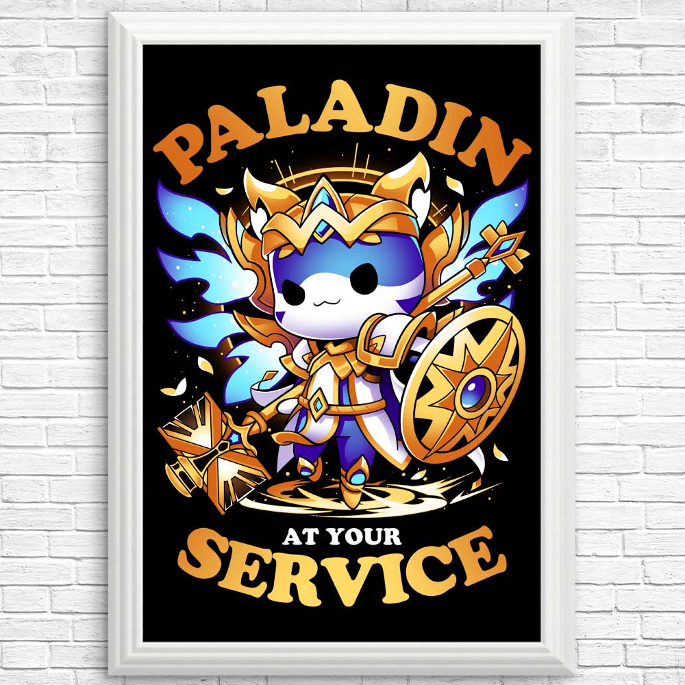 Paladin at Your Service - High - Quality Art Posters and Prints