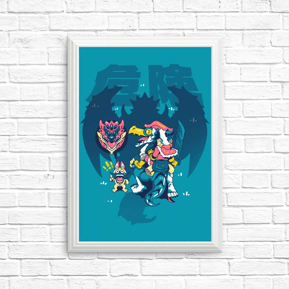 Vibrant 'Danger is Coming' High - Quality Posters & Prints
