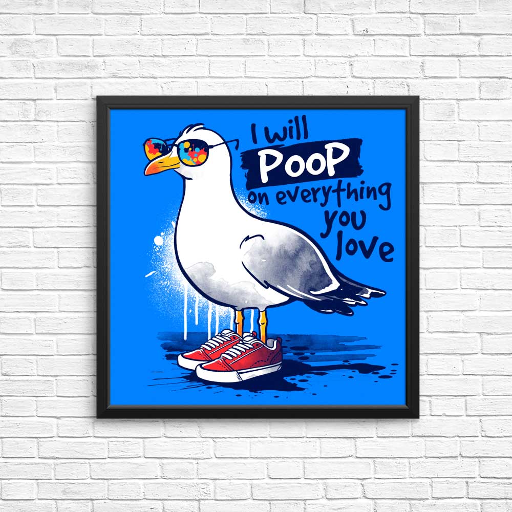 Seagull Love - Beautiful Wall Posters and Art Prints