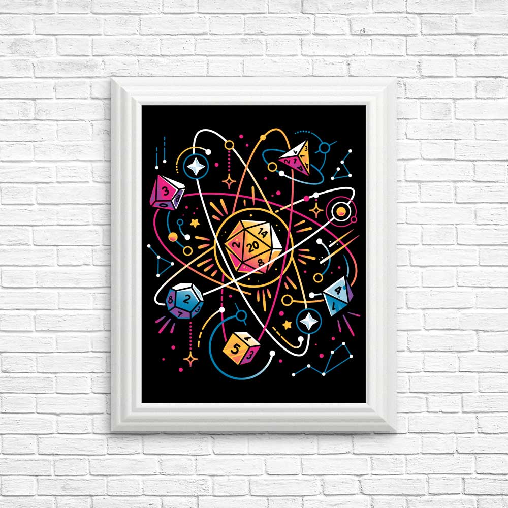 Orbital Atomic Dice Posters and Wall Prints for Decor