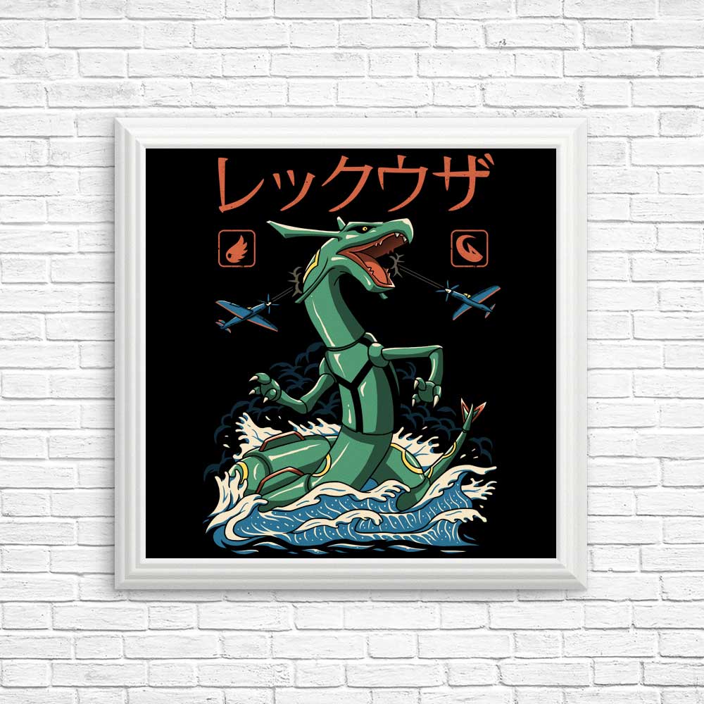Stunning Dragon Flying Kaiju Posters and Prints by XENOS