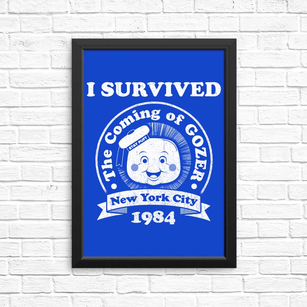 I Survived Gozer Wall Art - Posters and Prints Collection