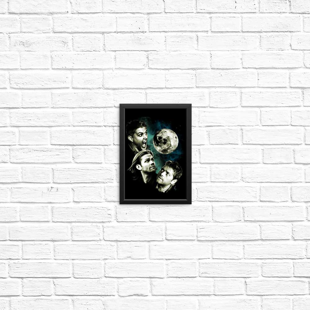Three Super Moon Wall Posters and Prints for Decor