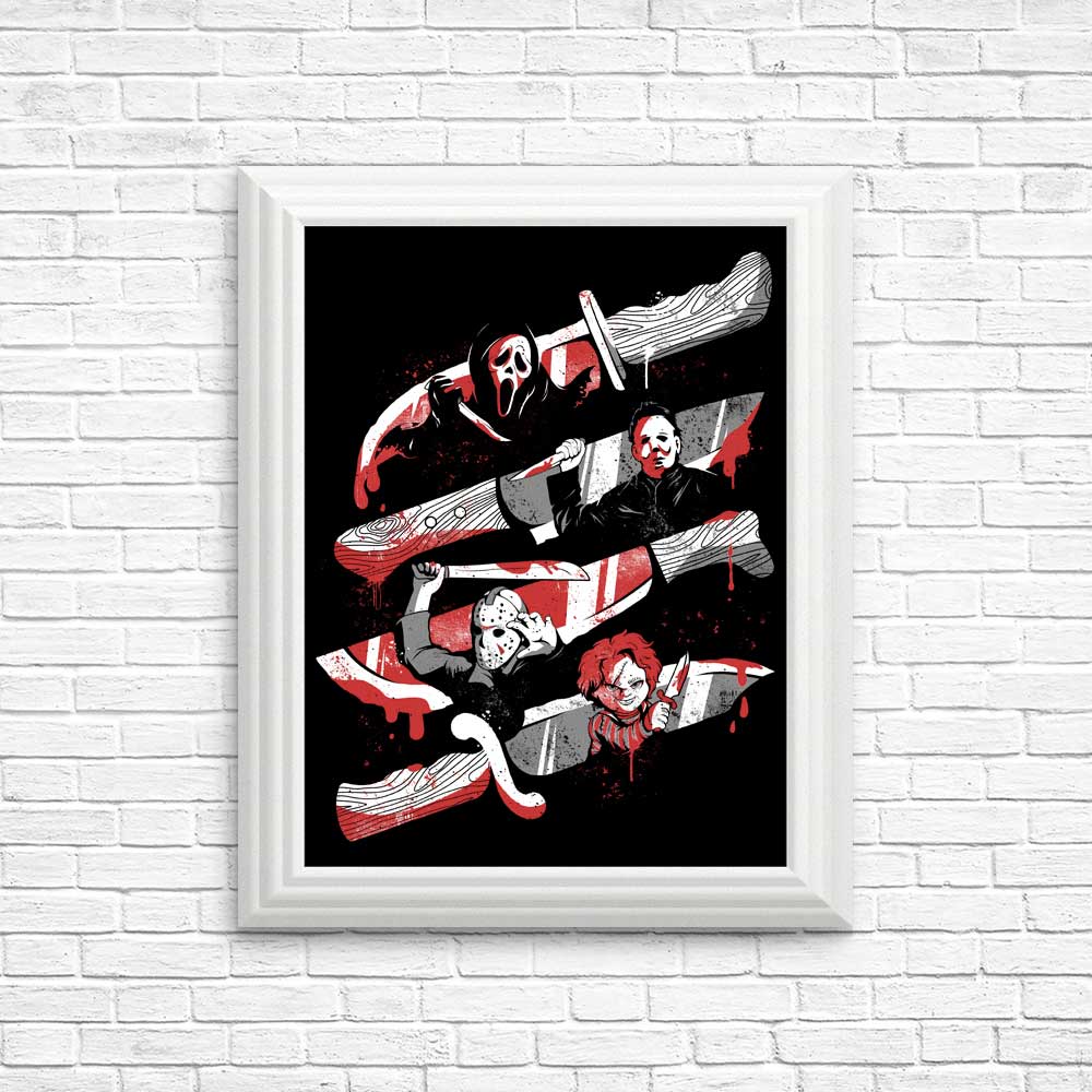 Striking Knife Killers Posters and Prints by Edu.ely