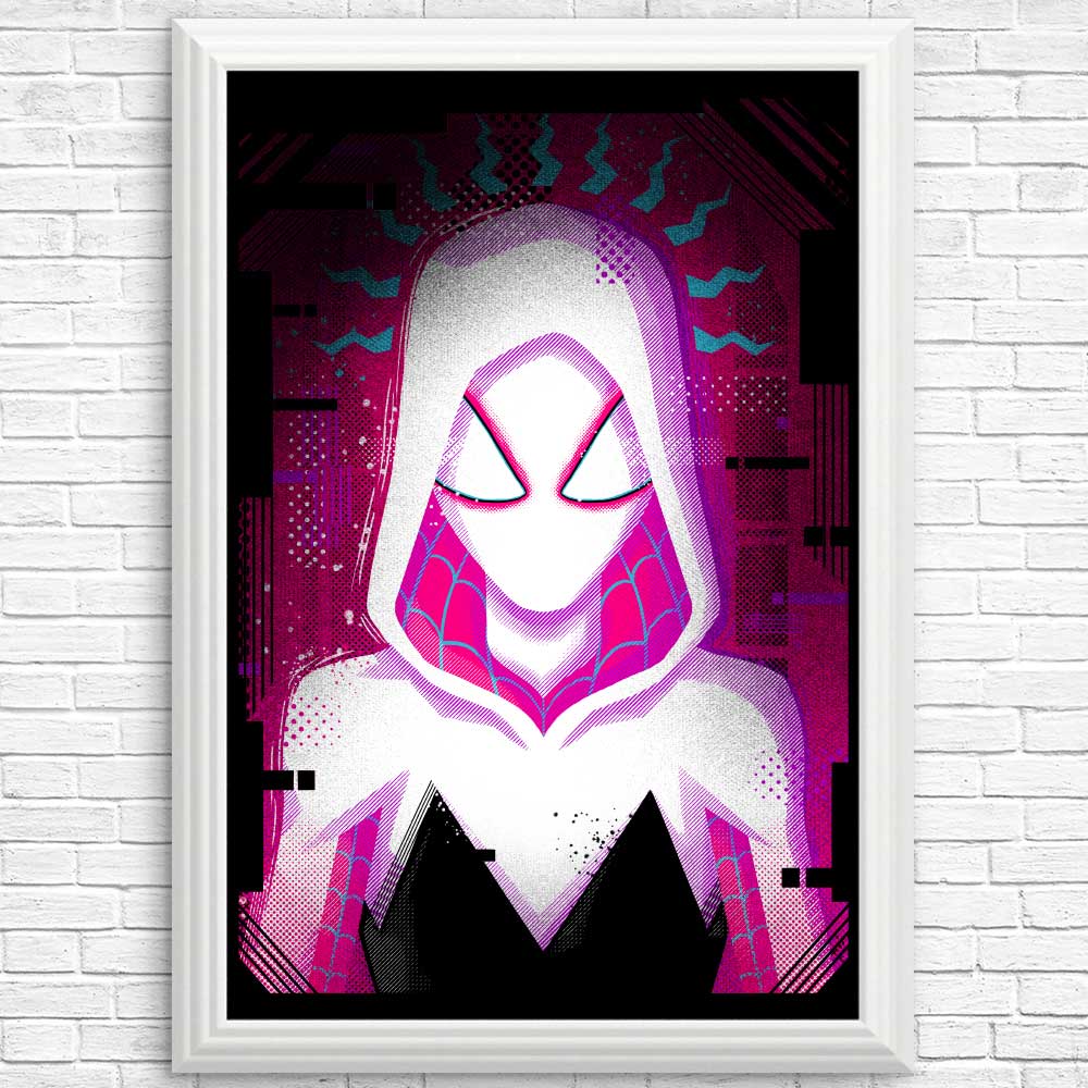 Glitched Gwen Art Posters and Prints for Wall Decor
