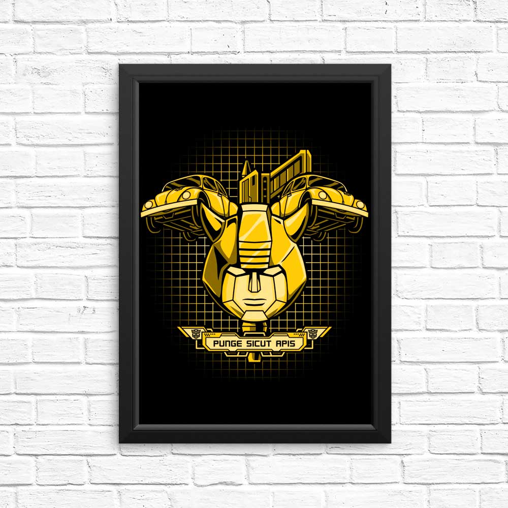 High - Quality Apis Flava Posters and Prints by Prime Premne Design