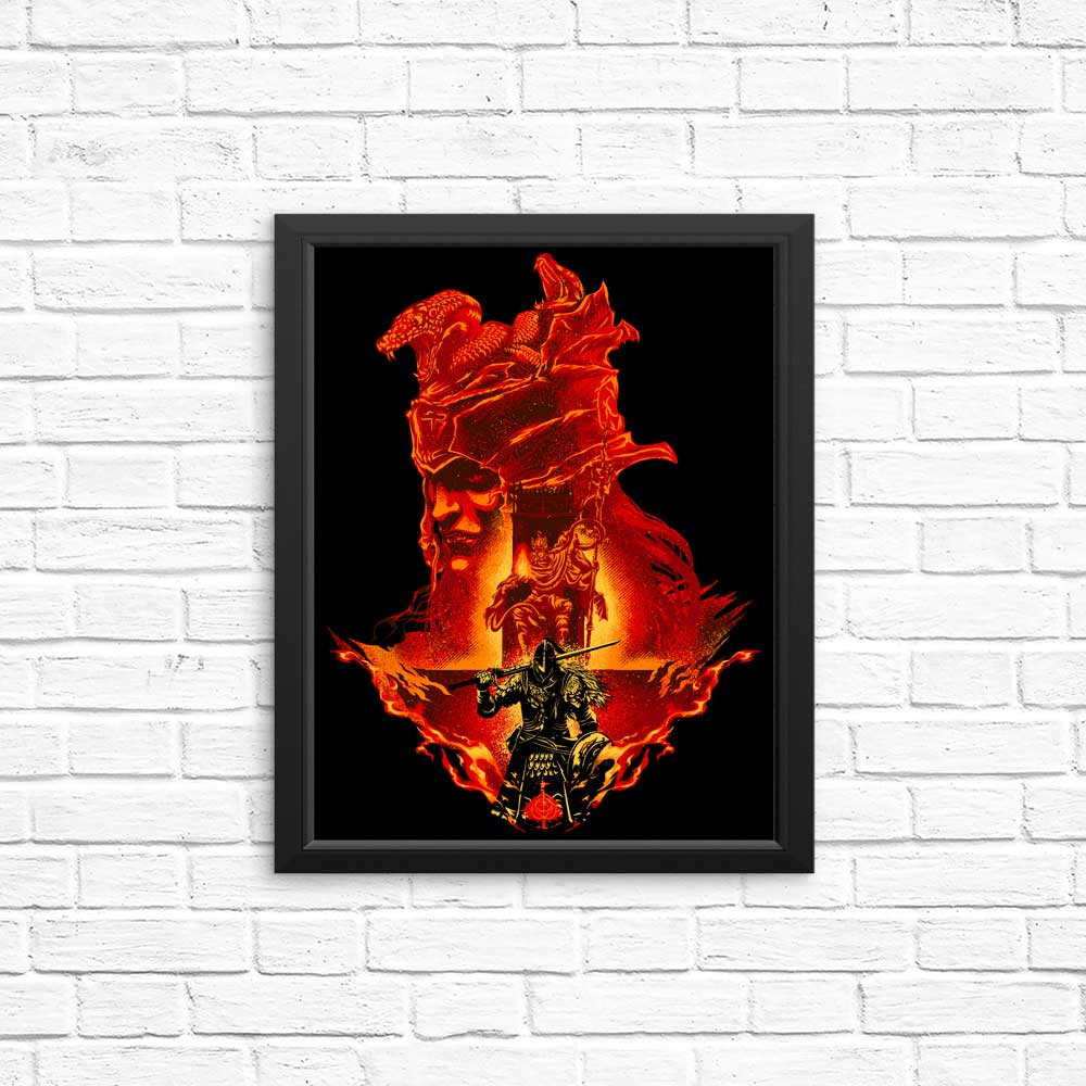 Intense Flaming Assault Wall Posters and Prints