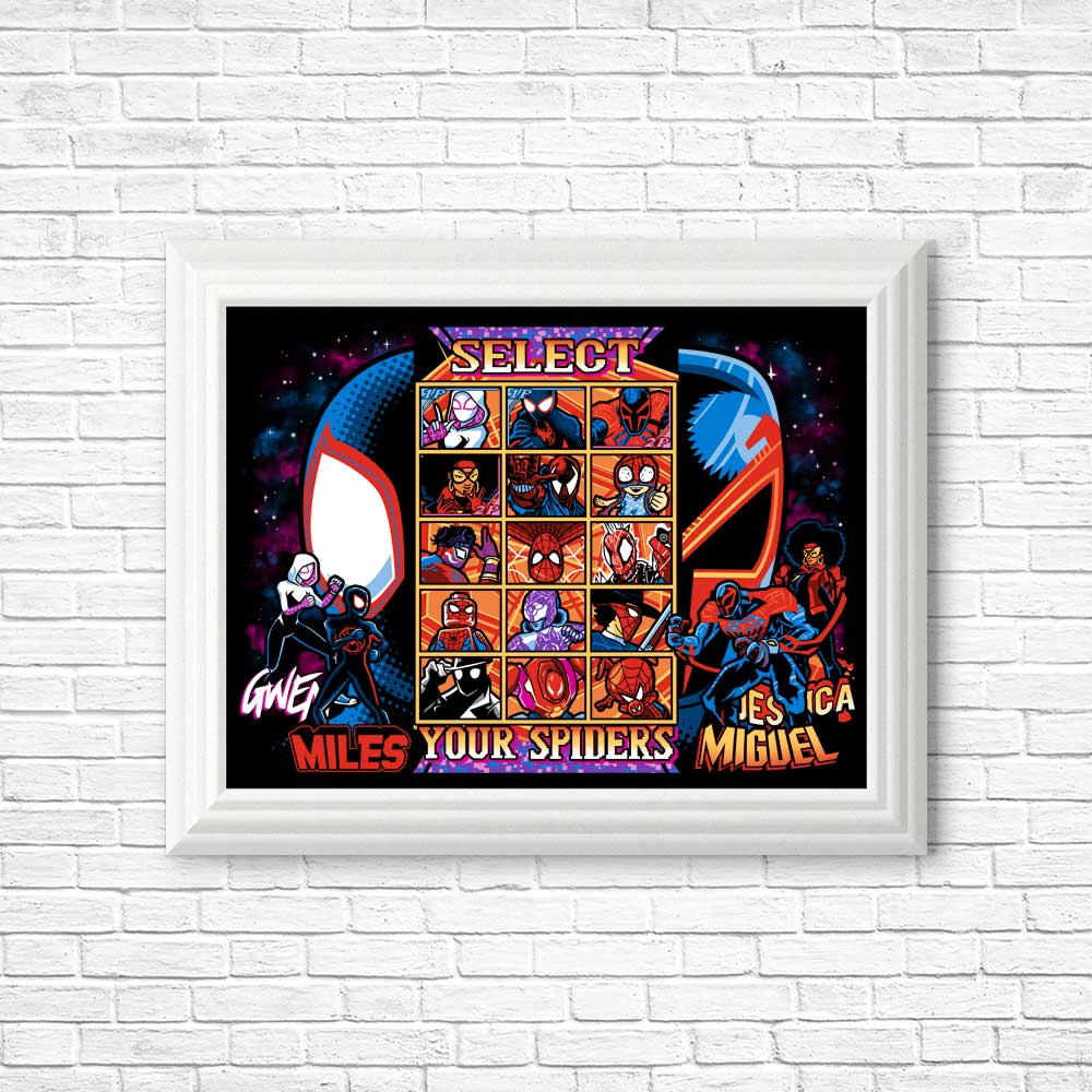 Clash of Spiders Wall Posters and Art Prints