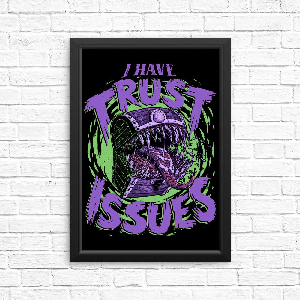 Trust Issues-themed Posters and Prints from Studio Mootant