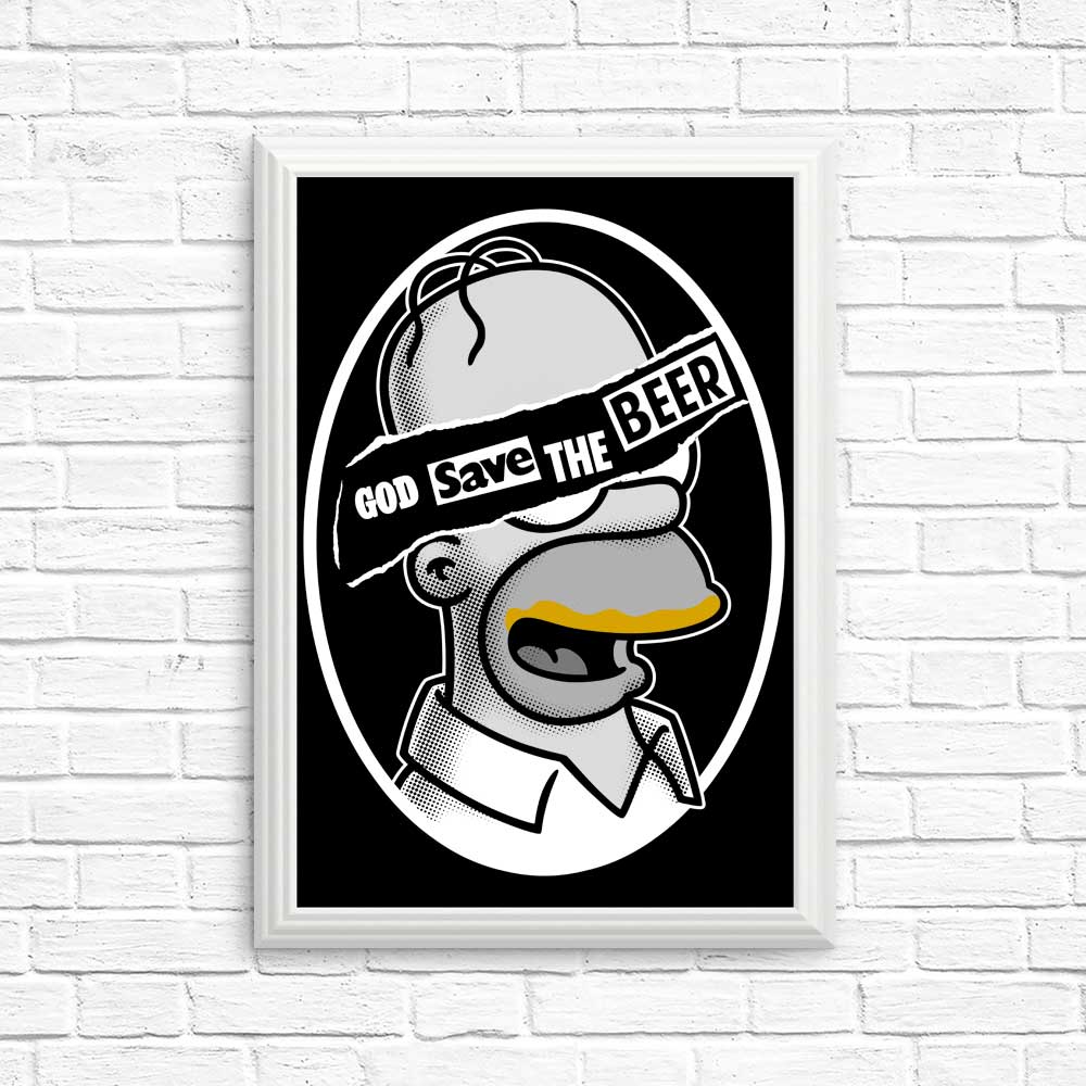 God Save the Beer - High - Quality Posters and Prints for Wall Decor