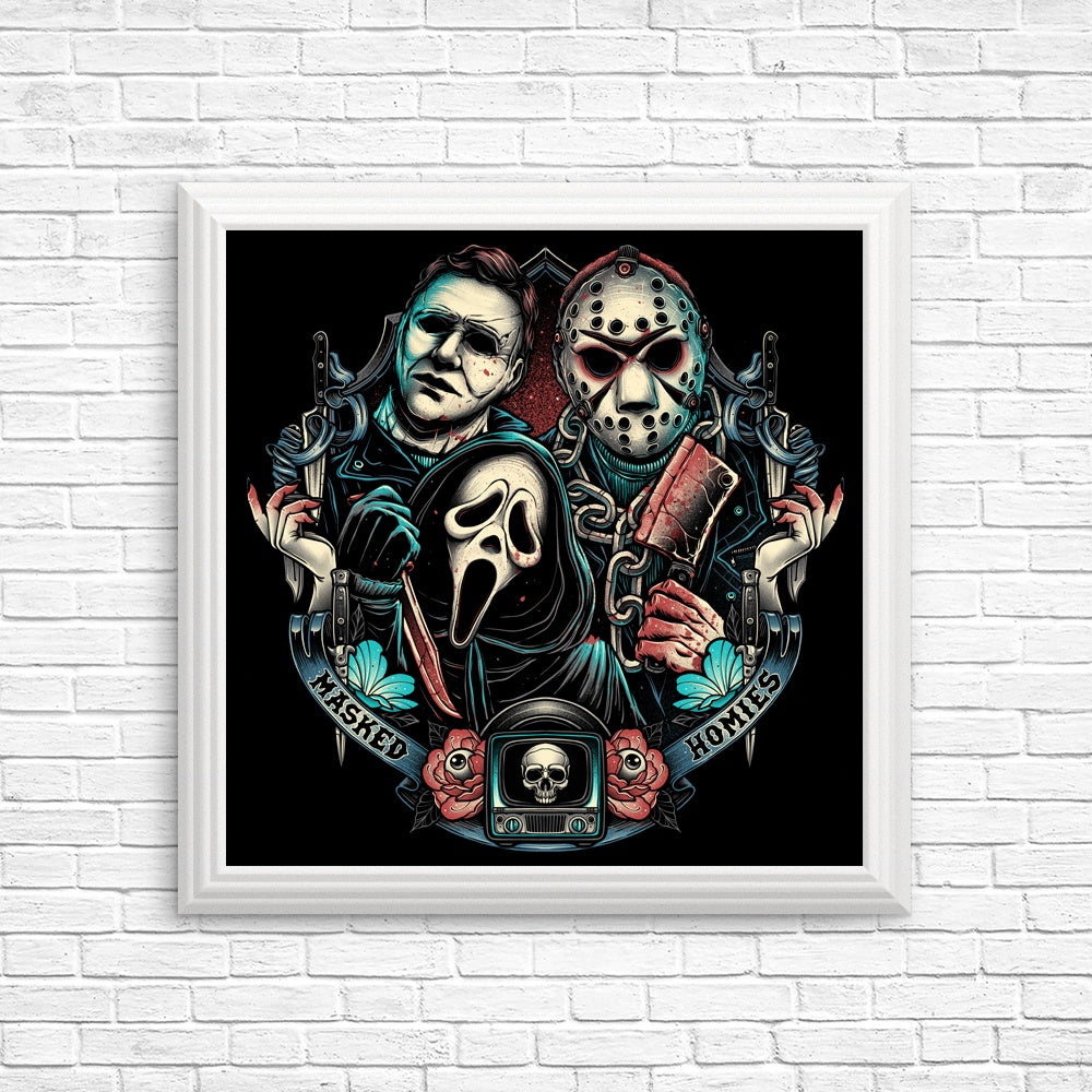 Cool Masked Homies Wall Posters and Prints