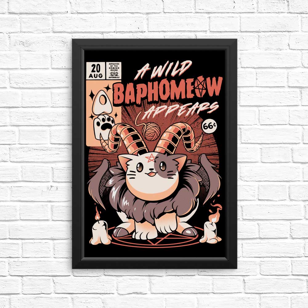 Baphomeow High - Quality Art Posters & Prints by Ilustrata