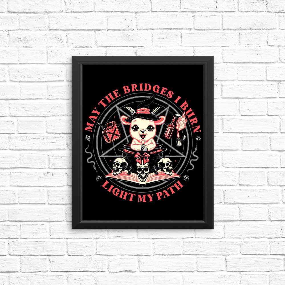 High - Quality Burn Bridges Posters & Prints by Momma Gorilla