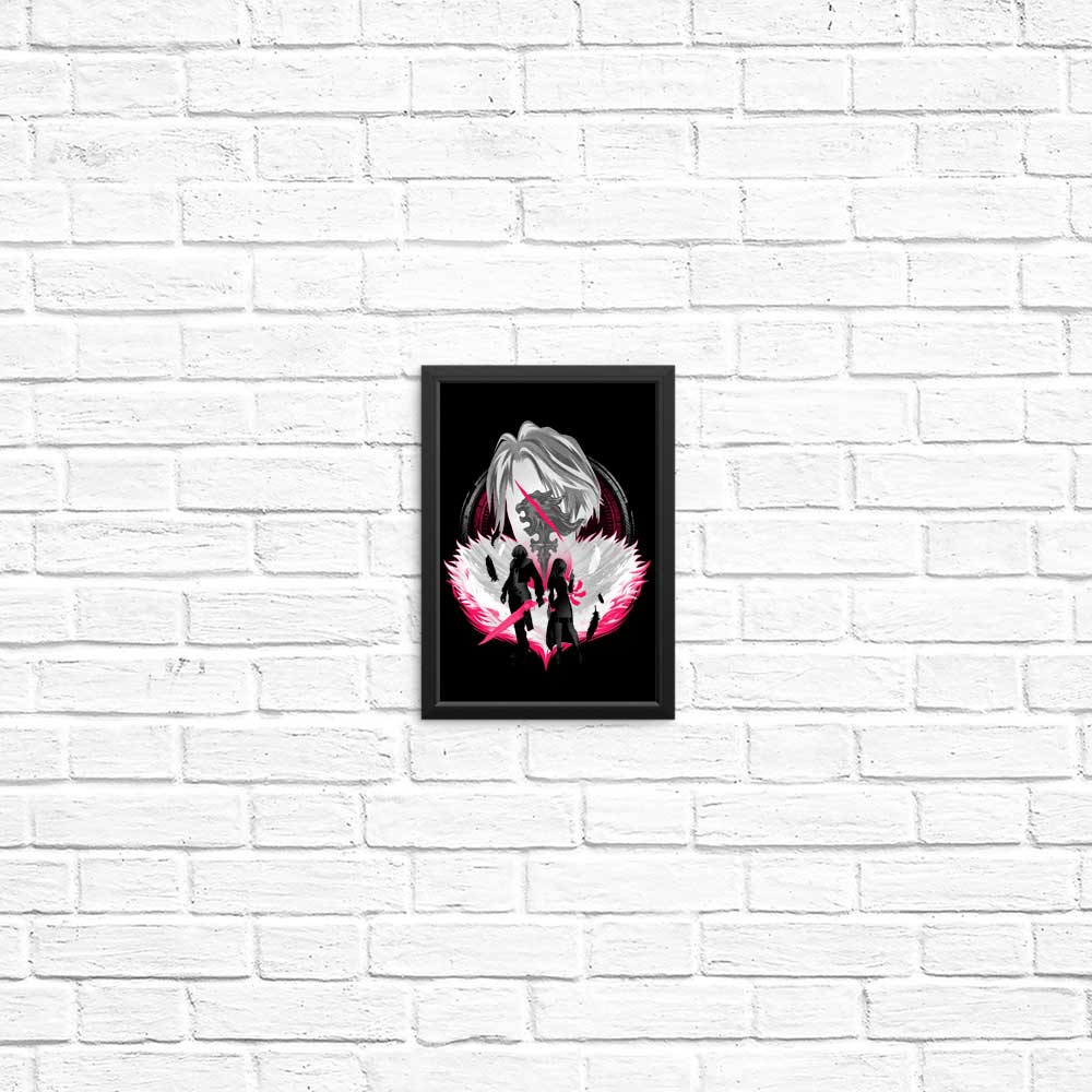 High - Quality Gunblade Silhouette Posters and Prints by Hypertwenty