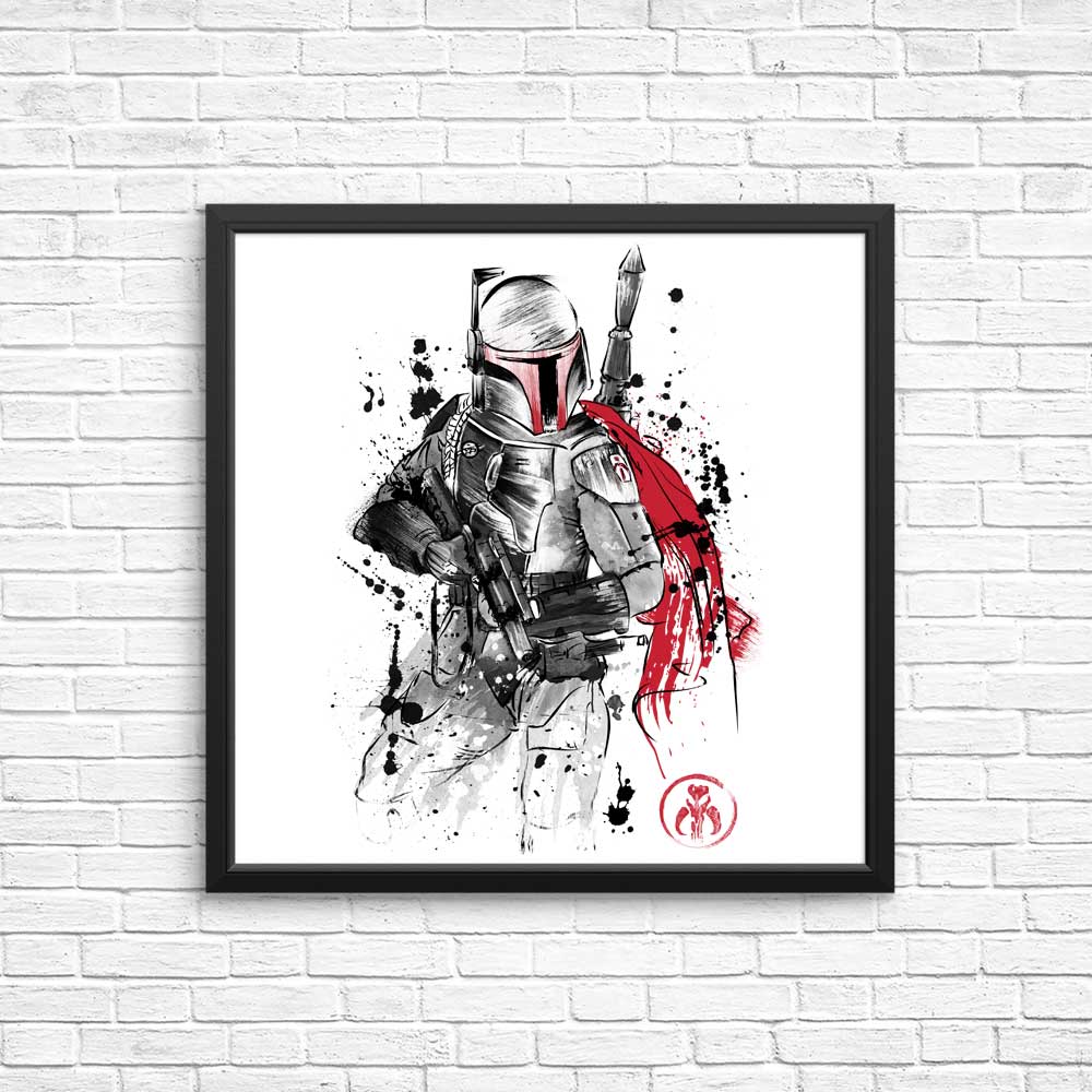 High - Quality Bounty Hunter Sumi - e Art Posters & Prints