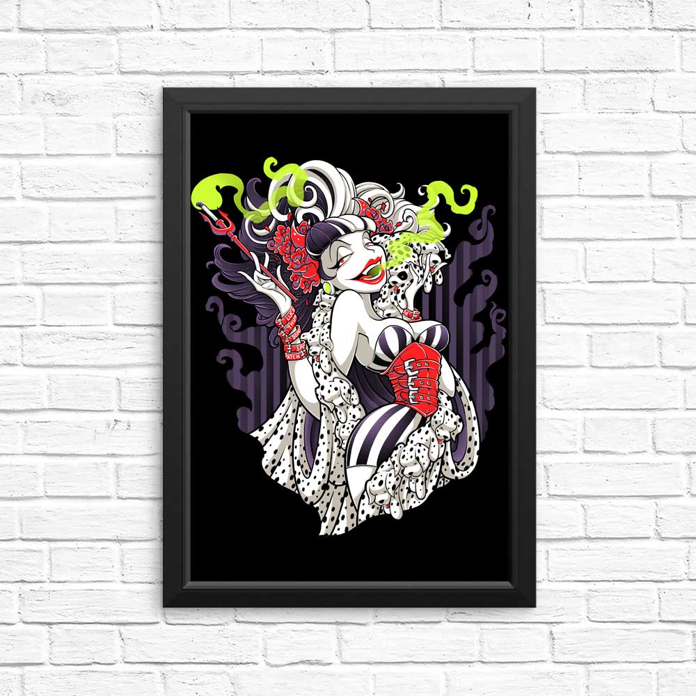 High - Quality Cruella de Mon Posters and Prints by Jehsee