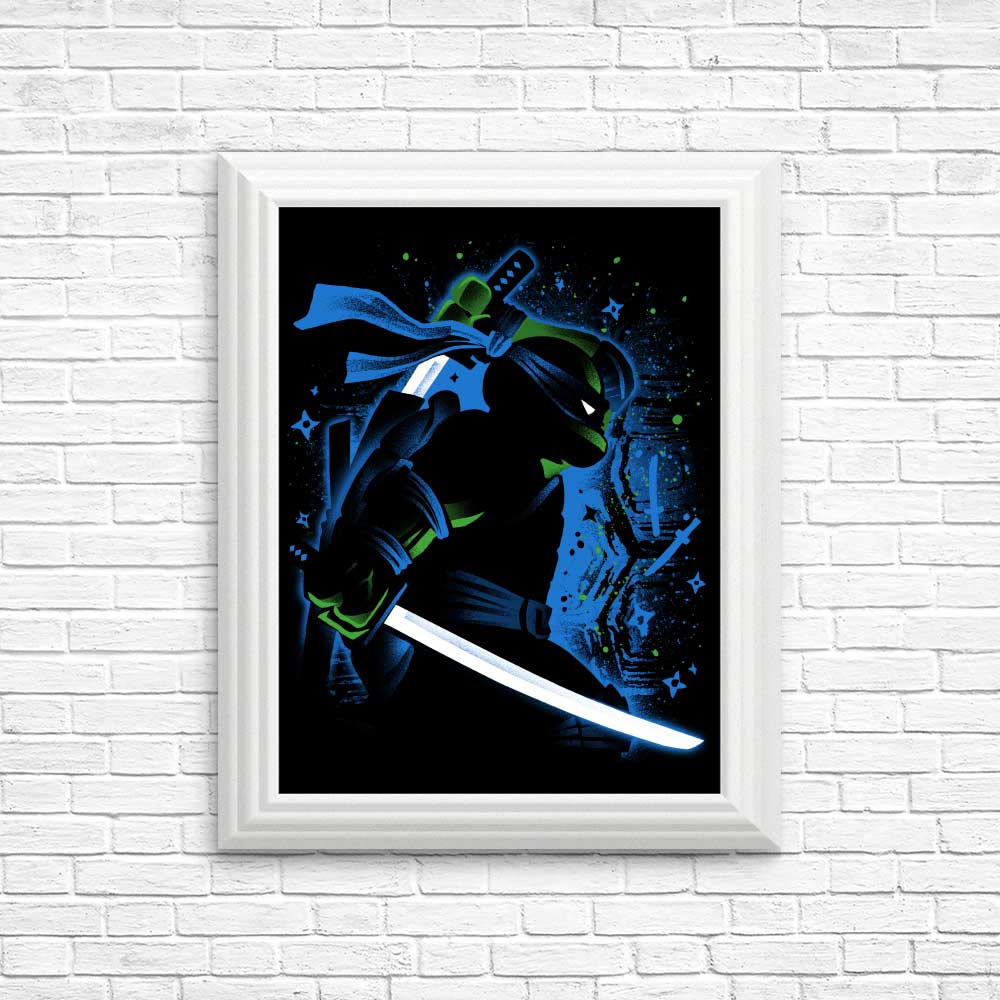 Blue Leader Ninja Wall Art - Posters and Prints