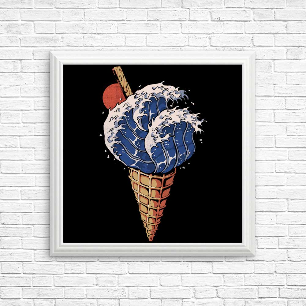Kanagawa Ice Cream Art Posters and Prints - High - Quality Wall Decor