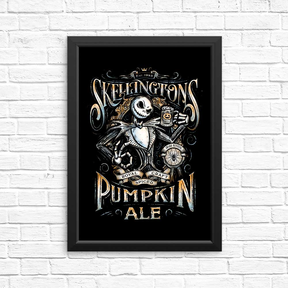 Skellington's Pumpkin Ale Art Posters and Prints by Barrett Biggers