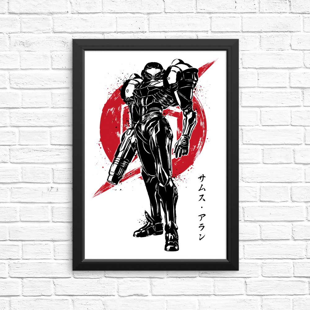 High - quality Galactic Bounty Hunter Sumi - e Posters and Prints